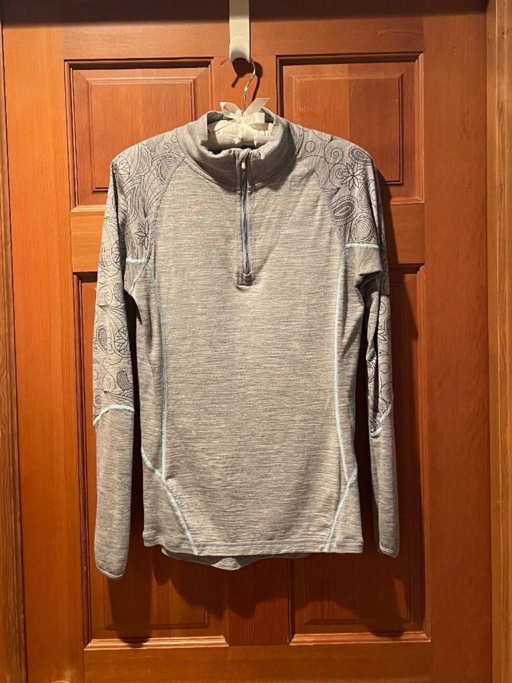 SMARTWOOL Medium Classic Thermal Merino Pattern 1/4 Zip Base Layer Top